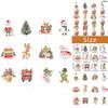Christmas Cake Decoration Flags Set With Vintage Design For Holiday Parties