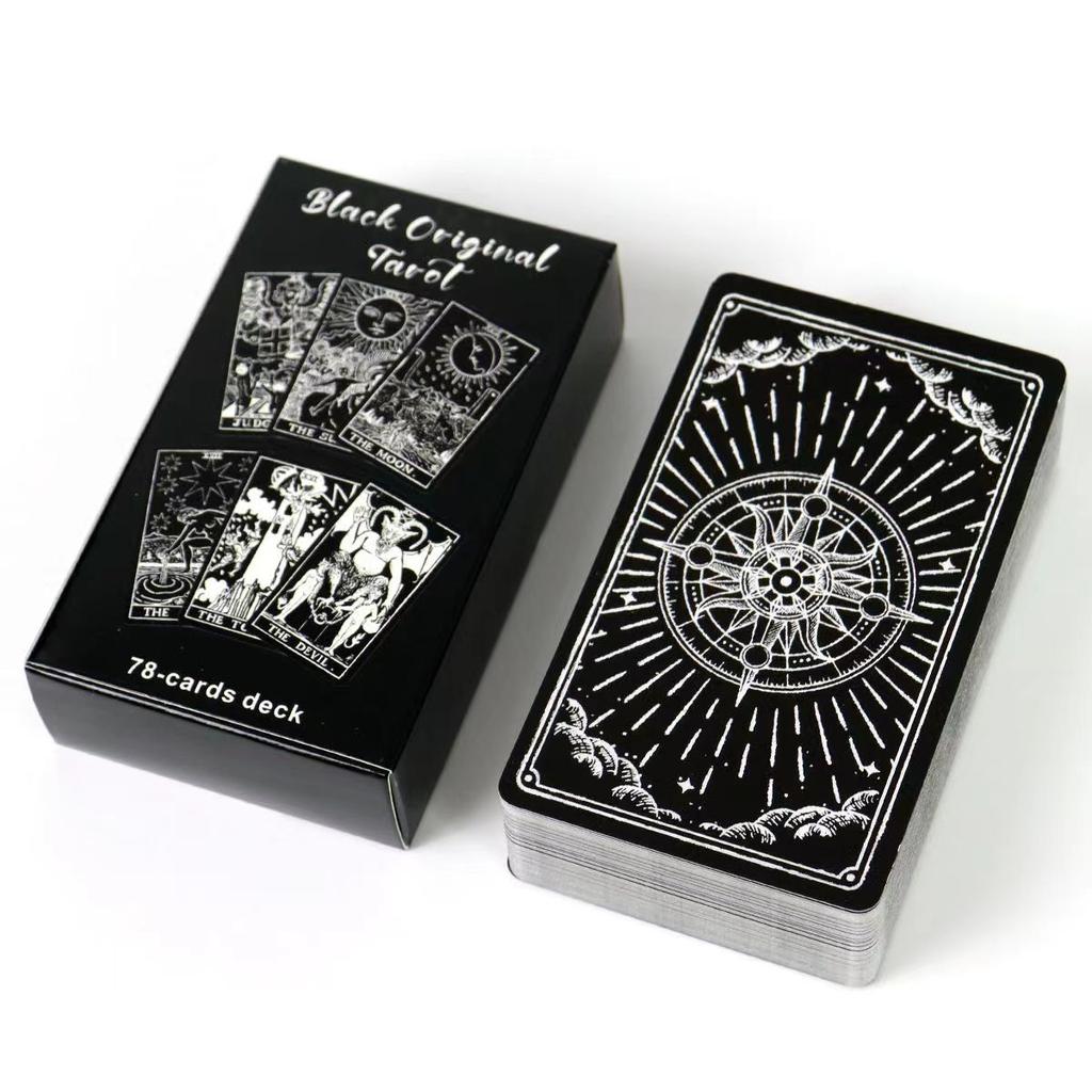10.3*6cm Black and White Rider Tarot Deck 78 Pcs Tarot Cards for Beginners Rider-waite Tarot System Pocket Size