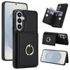 RFID Anti-theft Ring Holder Card Slot Phone Case For Samsung Galaxy S26+ 5G, PU Leather Shockproof Protective Cover