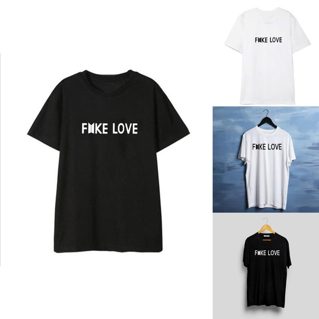 Kpop Bts Fake Love Bangtan Boys Unisex Tee T Shirt Cotton Tshirt Kpop Top New