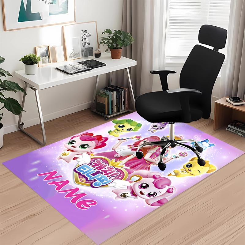 Custom Name Twinkle Catch Teenieping Printed Carpet, for Office Chair Living Room Bedroom Kitchen Room Decor Gifts.