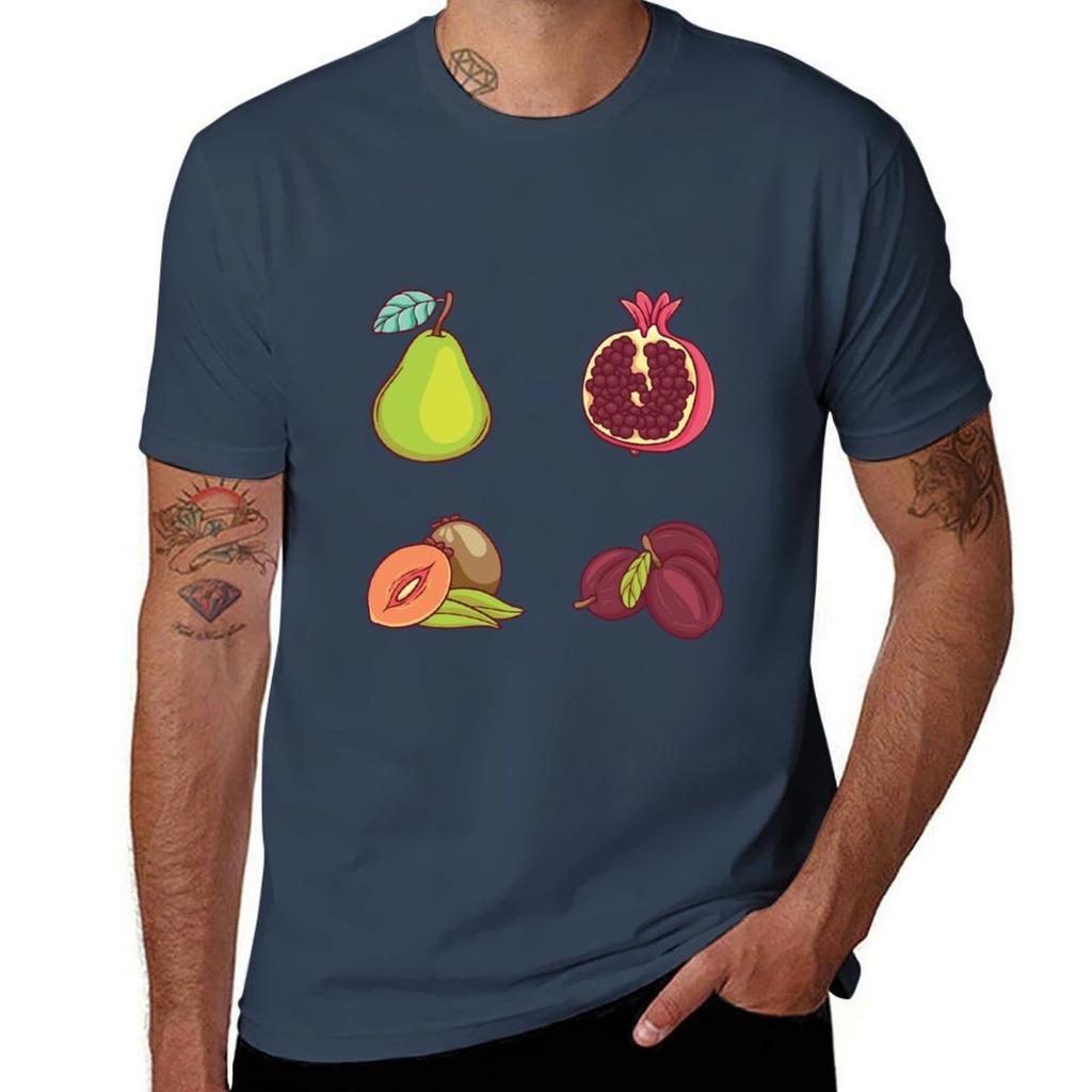 MIX FRUIT STICKER PACK TShirt Casual Loose Daily Wear TShirt