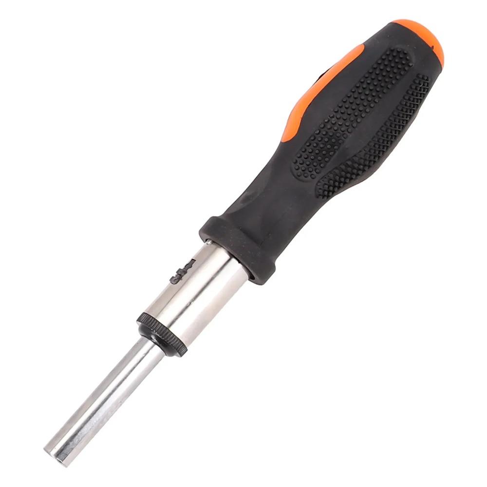 Ratchet Screwdriver Handle 1 4in 6 3mm Multifunction Quick Series Bit Sleeve Screwdriver Bit Straight Shank Style