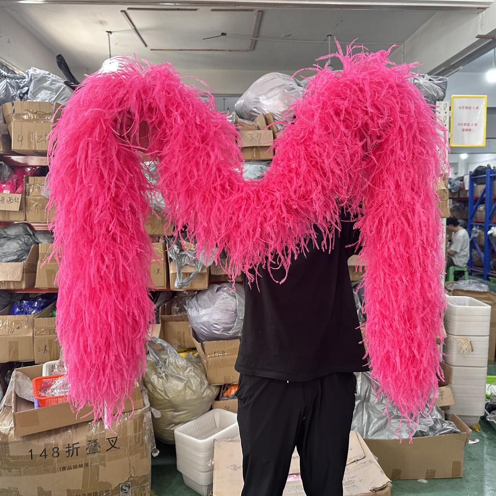 DIY Weißer STRAUSSENFEDER boa 1 6 10 15 35lagig Straußenfeder boa Besatz Tanzkleid Hochzeit Basteln Halloween Kundenspezifische Lieferung auf Lager