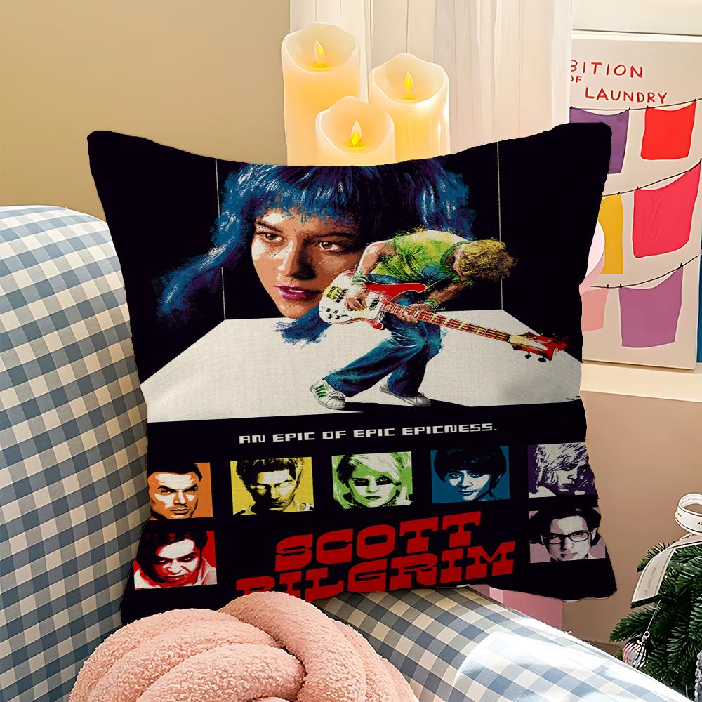 Scott Pilgrim Vs. The World Cushion Cover Pillowcase Upholstery Sofa Throw Pillow Home Decor Pillowcas
