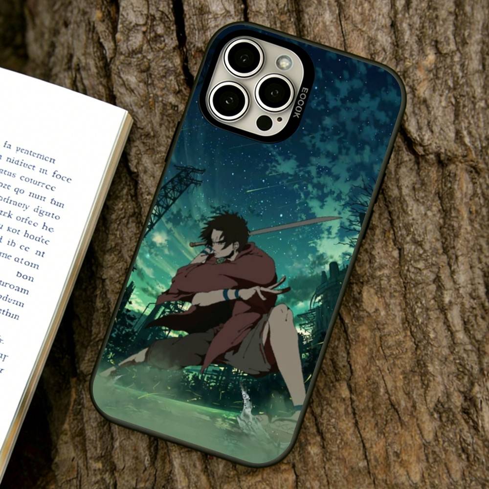 Samurai Champloo Phone Case For iPhone 17,16,15,14,13,12,11 Plus,Pro Max,XS,Colorful Silver Black Cover