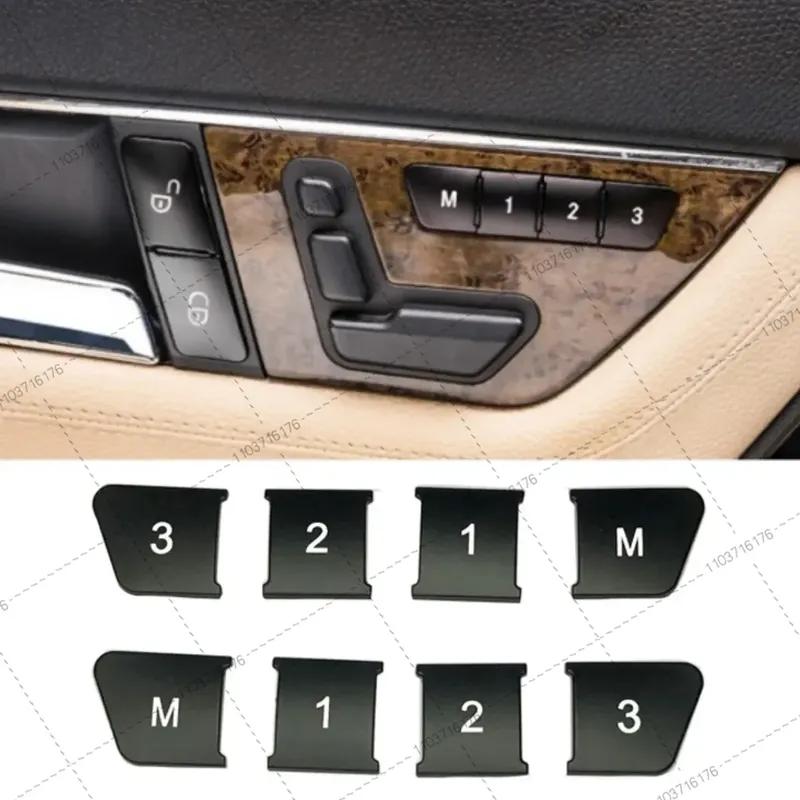 Car Seat Adjust Buttons Memory 1 2 3 M Decoration Sitckers for Mercedes Benz A B C E Class GLA CLA GLK GLE CLS ML GL W204 W212