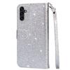For Samsung Galaxy S24 FE Stand Case Glitter Phone Leather Cover Zipper Pocket
