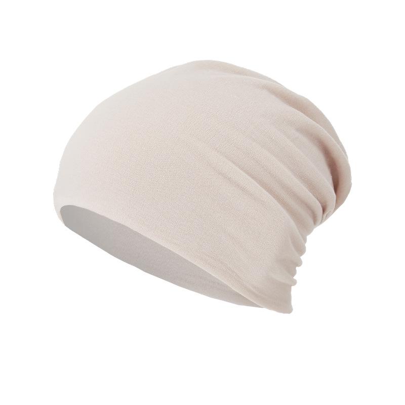 All-Season Knit Pile Hats: Solid Color, Double-Layer, Versatile Beanies for Comfort and Style