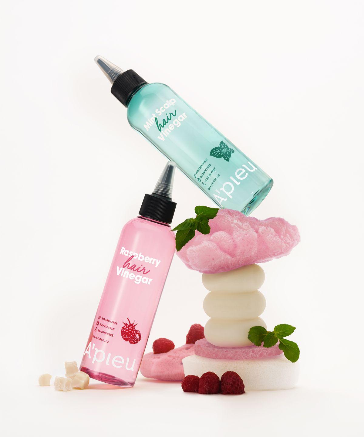[2 Items] Raspberry Hair Vinegar 200ml + Mint Hair Vinegar 200ml
