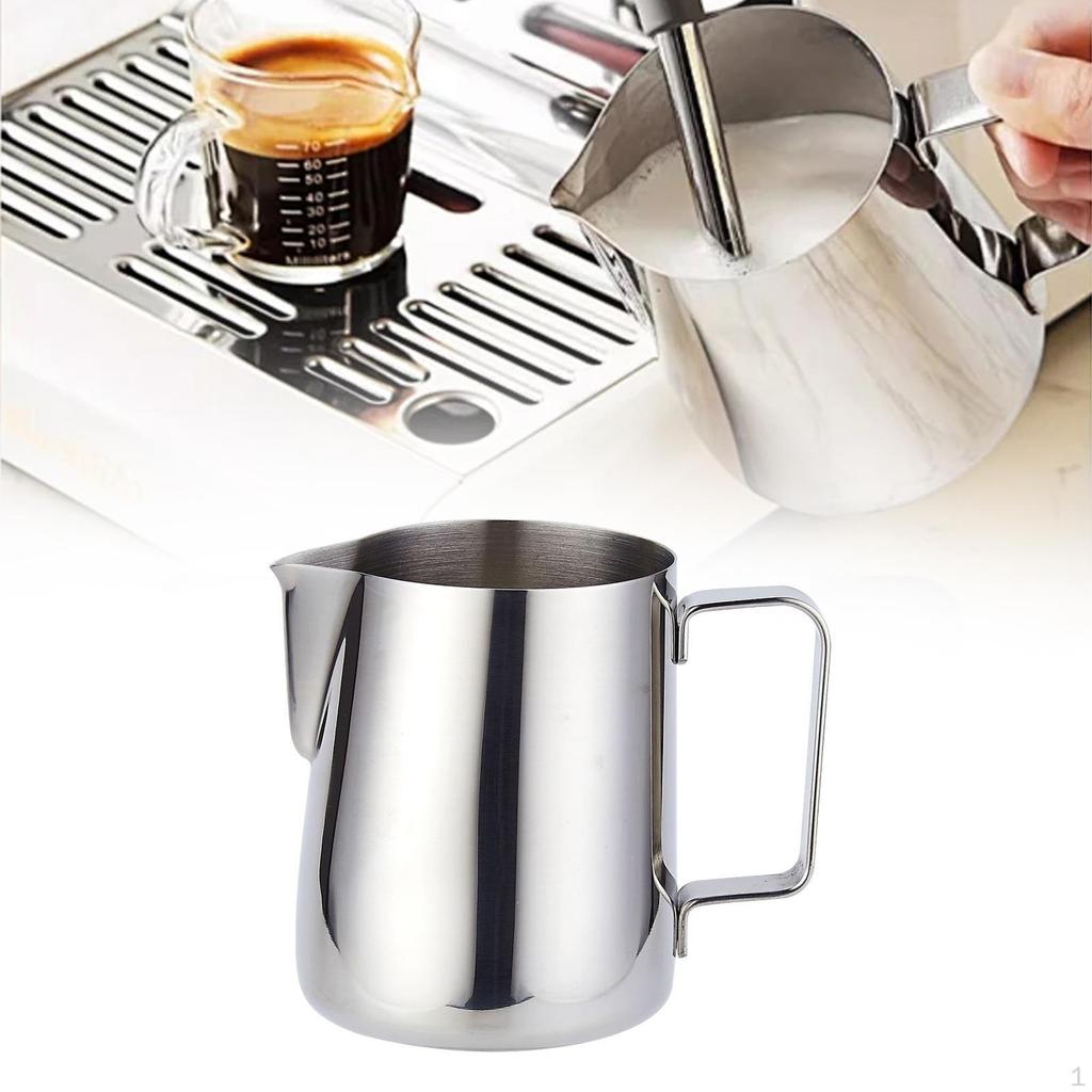 Frothing Jug for Milk, Latte Art Equipment, Stainless Steel Espresso Cup Coffee And Tea