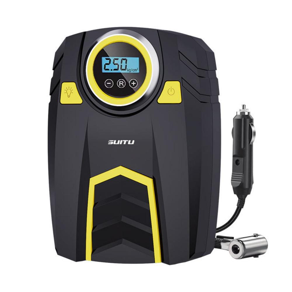 Car Mounted Portable Air Pump Emergency Tire Digital Display Car Mounted Air Pump Intelligent Tire Pressure Measurement Pump