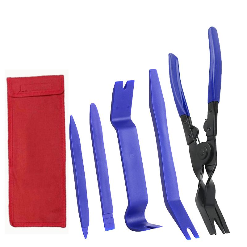 Auto Headlight&Door Panel Dash Clips Remover Tool Kit Car Trim Clip Removal Pliers Vehicle Repair Maintenance Equipment Set