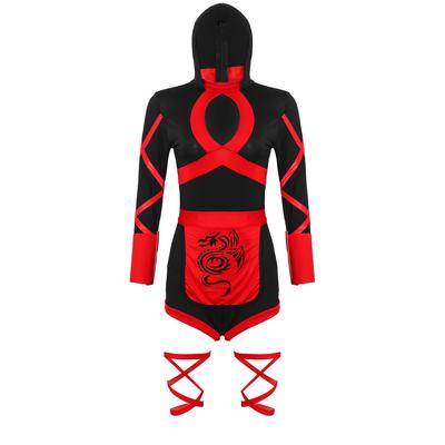 Halloween Female Samurai Costume, Japanese Naruto Suit Cos Uniform Ninja Cospay Costume