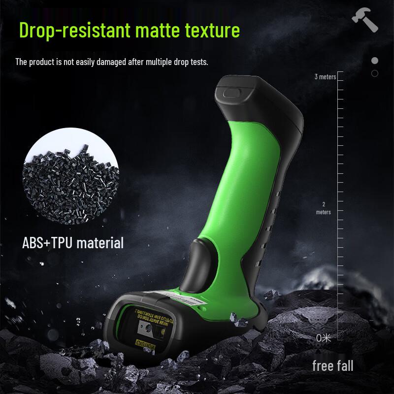 NTEUMM i8 Industrial Wireless 2D Barcode Scanner with Charging Base