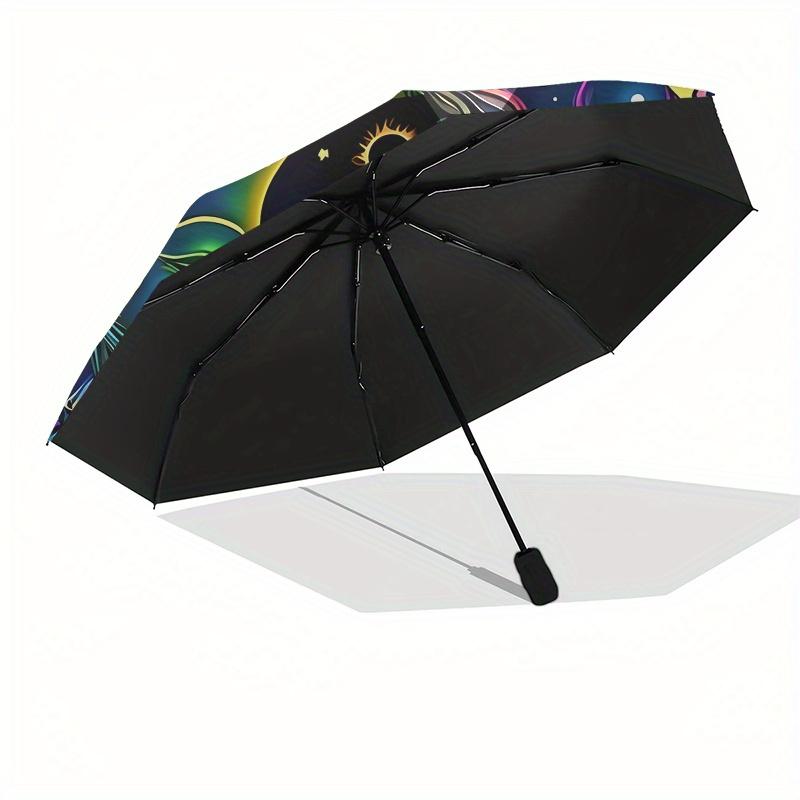 Colorful Yin Yang Sun Moon Face Art Print Poster Umbrella, Christmas Gift Y373