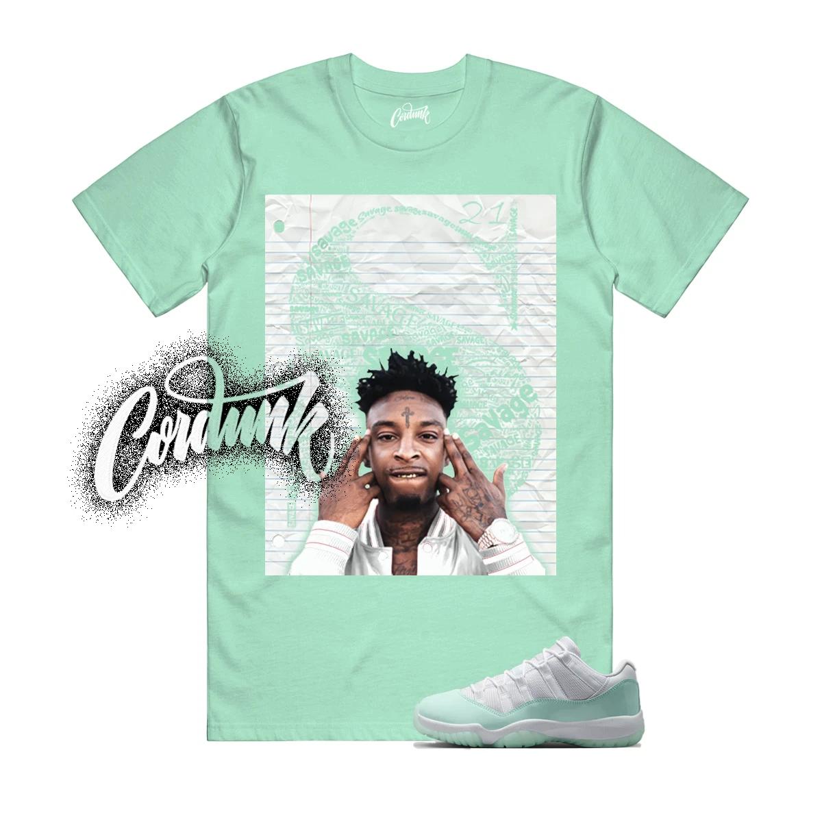 11 Igloo White Mint Green T Shirt Match 21 S