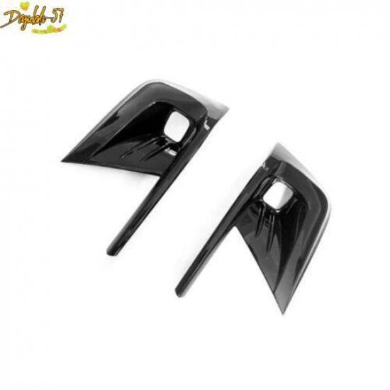 Front Fog Lamp Bumper Light Cover Trim Glossy Black For Honda Civic