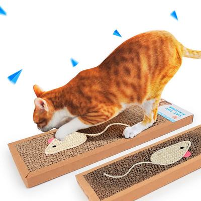 Kratzbrett für Katzen, Katzenkarton, Matte, Schaber, Schleifklauen, Spielzeug für Katzenkratzbrett, Katzenmöbelschutz, Katzenzubehör