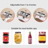 Stainless Steel Jar Opener Lids Adjustable Manual Can Bottle Opener Kitchen Accessories Can Opener for 3-9.5CM Kitchen Gadget