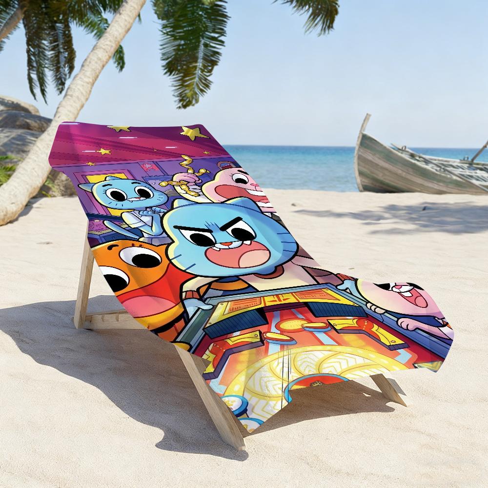 Cartone animato The Amazing W-World of G-Gumball Asciugamano Morbido Piscina Regalo Per Viaggio Palestra Doccia Campeggio Asciugatura Rapida Sportivo Grandi Asciugamani da Spiaggia