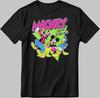 Mickey Mouse Short Sleeve White-Black Men's / Women's T-Shirt DE11