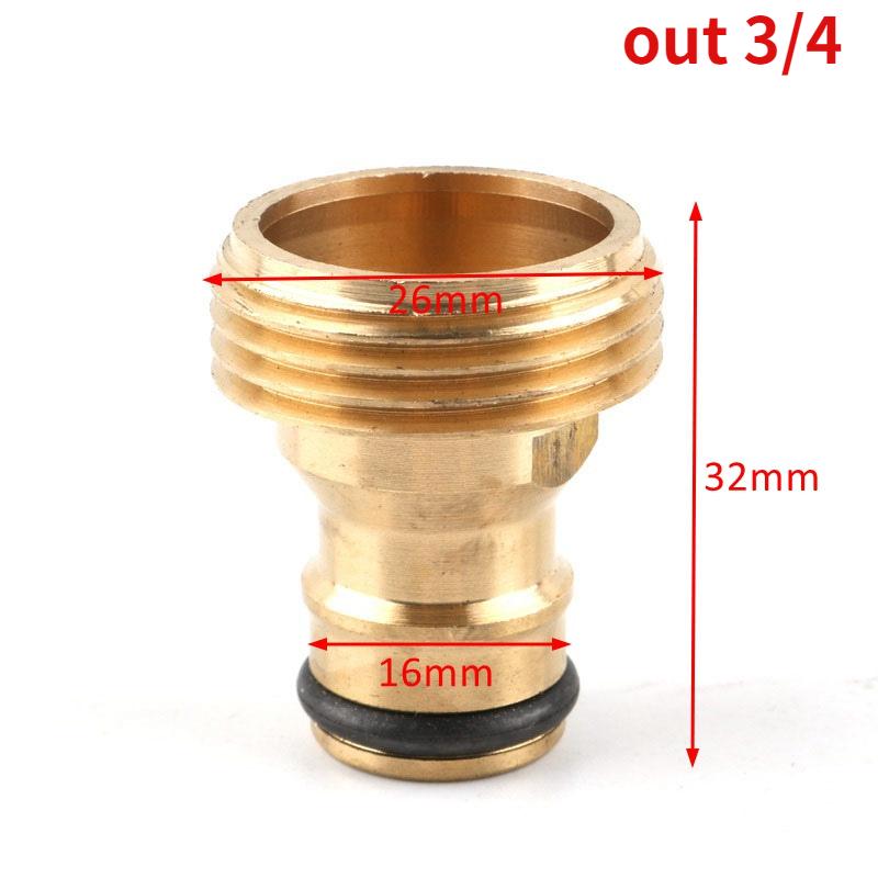 1pc Brass 1/2" 3/4“ 1 Inch Thread Quick Connector Garden Irrigation Faucet Nozzle Adapter Water Gun Joints
