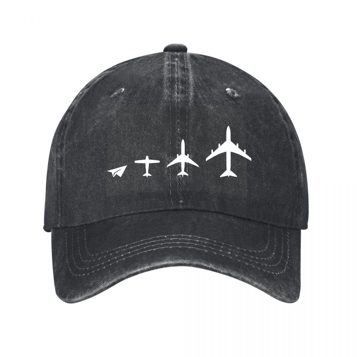 Airplane Suede Baseball Cap Washed Baseball Cap Adjustable