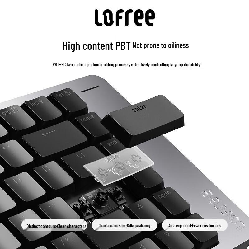 LOFREE FLOW2 Low-Profile 100-Key Mechanical Keyboard
