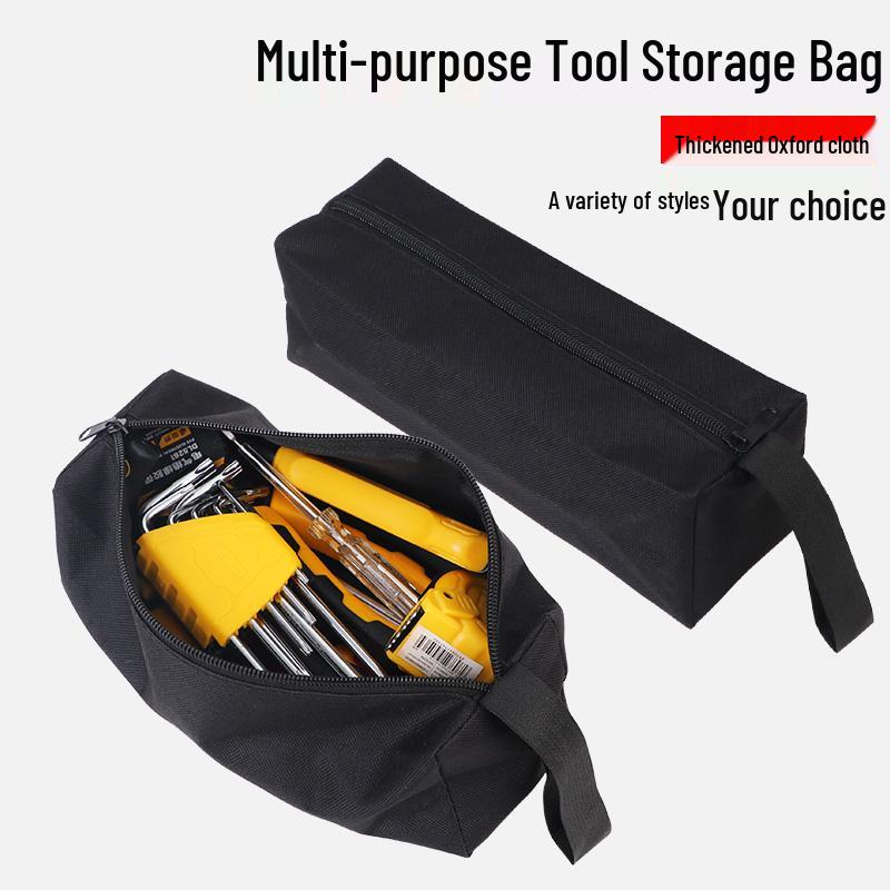 Heavy-Duty Canvas Tool Bag with Multifunctional Oxford Cloth for Electricians