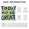 Creative Watercolor Words Cushion Cover Short Plush Double-Sided Print Square Throw Pillow Covers Sofa Home Cushion Decor