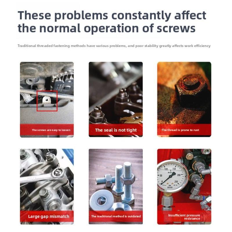 Screw Adhesive Anti-loosening Fastening Anaerobic Adhesive Threaded Lock Strength Shock-resistant Slotted Threaded Sealing Adhesive