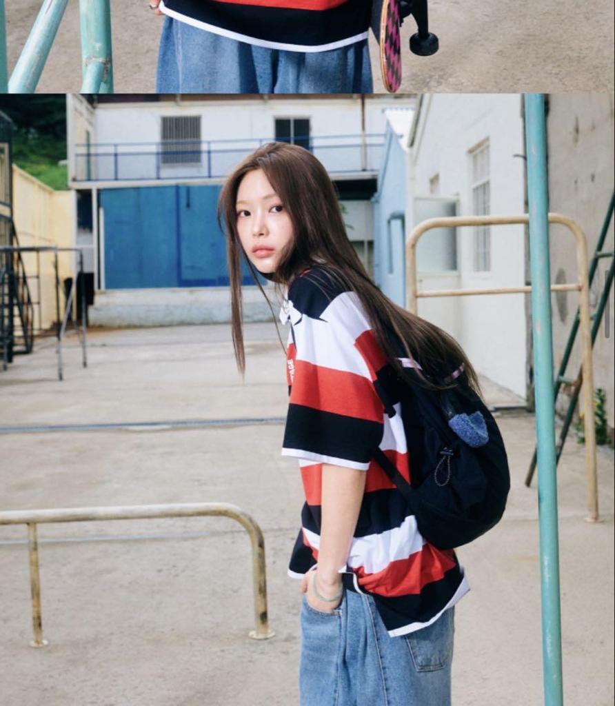 [USED] Official [HOPE ON THE STAGE_FINAL] Stripe T-shirt