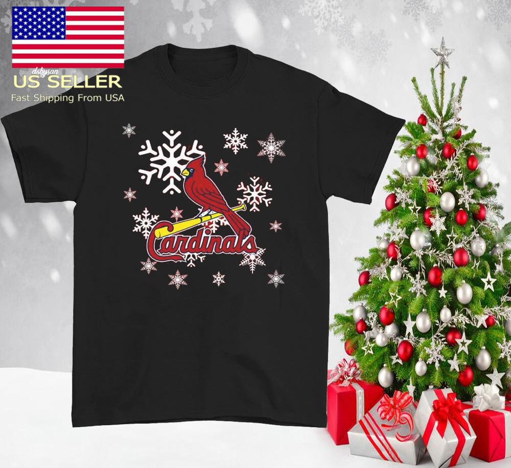 

HOT St Louis Cardinals Merry Christmas Black T-shirt Unisex S-5Xl JJ4907 Unisex T-Shirt XXXL