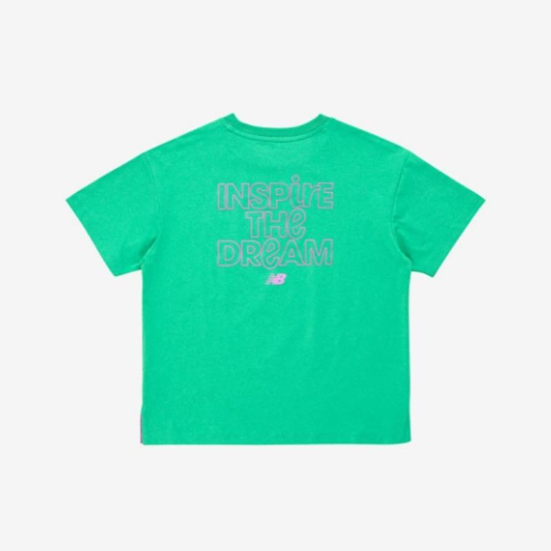 New Balance Kids Logo Point Functional Short Sleeve Tee B1 Nk9ef2102u 26 39 40 75