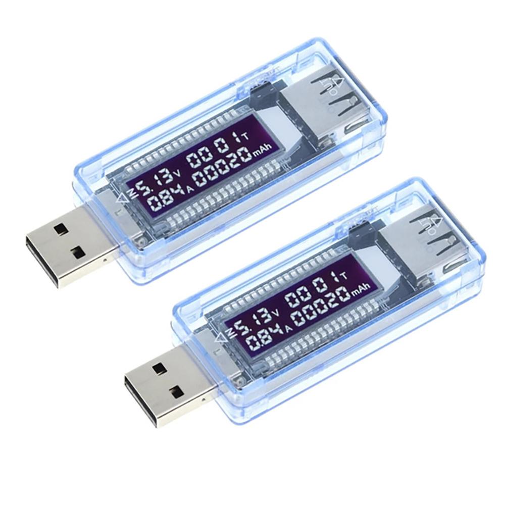 1PCS USB Charger Tester Voltmeter Ammeter Current Voltage Tester KWS-V20/V21 LCD Digital Display Power Battery Capacity Detector