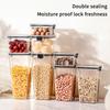 Vzduchotěsná plastová dóza na potraviny Průhledná na cereálie, bonbóny, sušené potraviny Nádoby do lednice Domácí kuchyně