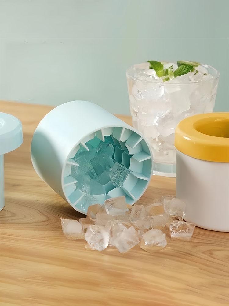 Silicone ice-making molds, easy-to-demold round large-capacity homemade ice cube makers
