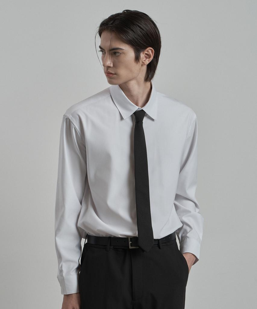 WORK ON BODY OFF Purus Regular Fit Dress Shirt [White]