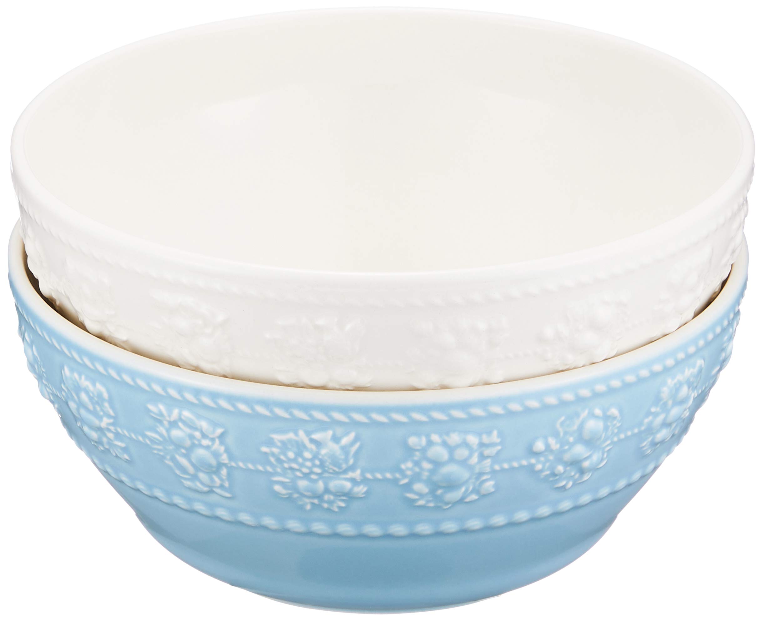 

[Официально импортировано] Wedgwood Festivity Пара пиал, 15 см, Слоновая кость и Синий, Свадебный подарок, 1053887