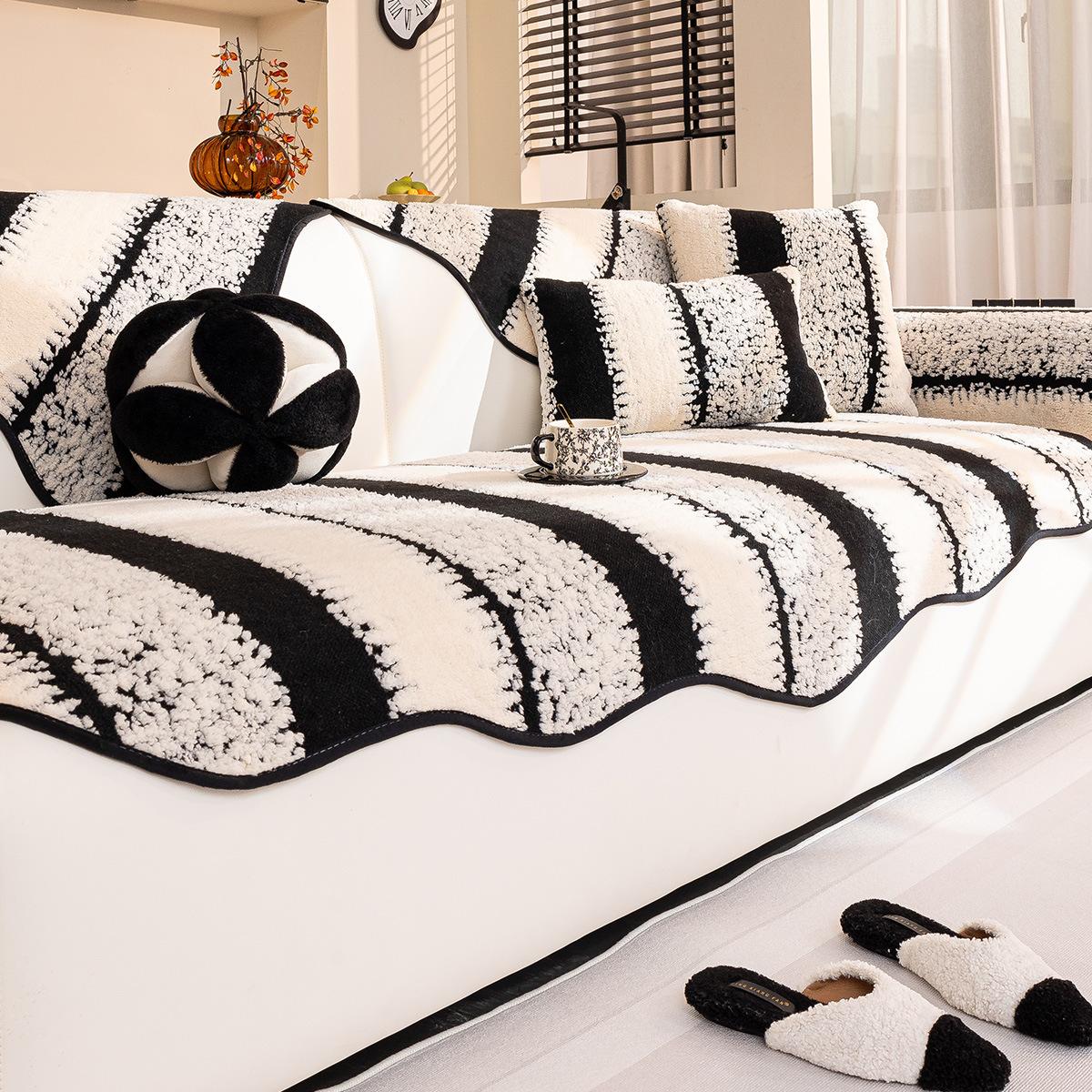 

Shu Cotton Lint Special-Shaped Sofa Cushion Winter New Seat Cushion Non-Slip Irregular Plush Sofa Cover Cross-Border 70*70cm