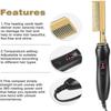 Hot Comb Straighteners, Electric Hair Straightener For Thick Afro Hair, Wig, Beard, Hot Anti-scald Portable Curling1pc