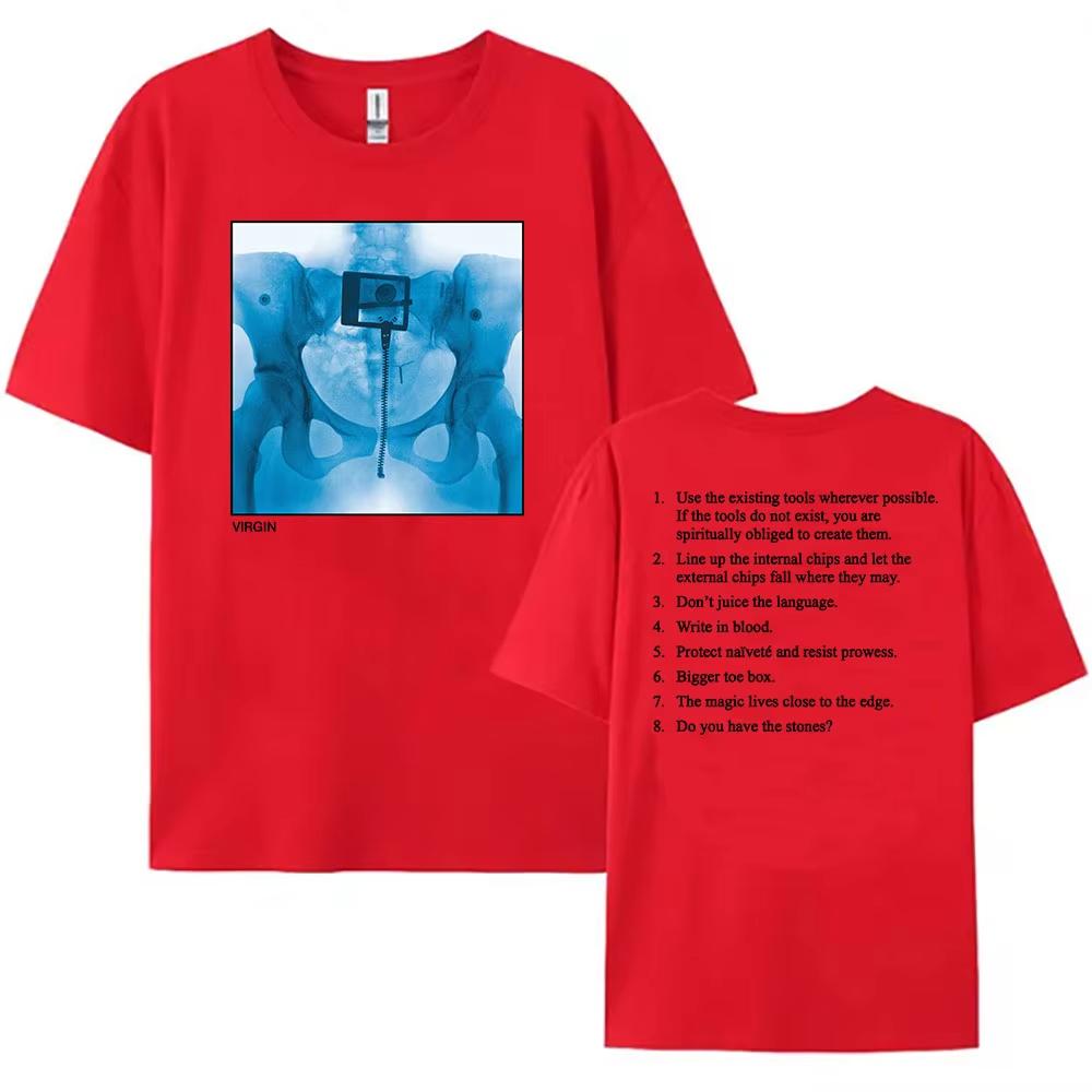 Virgin Album Printing 2025 NEW T-shirt Lorde Singer Graphic Tshirts Cotton Summer Short Sleeve T Shirt for Women Loose Fashion