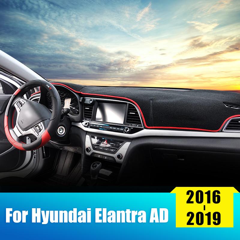 

Для Hyundai Elantra 2016-2018 AD, коврик для приборной панели автомобиля, избегайте света, солнцезащитный козырек, коврик для приборной панели, ковер