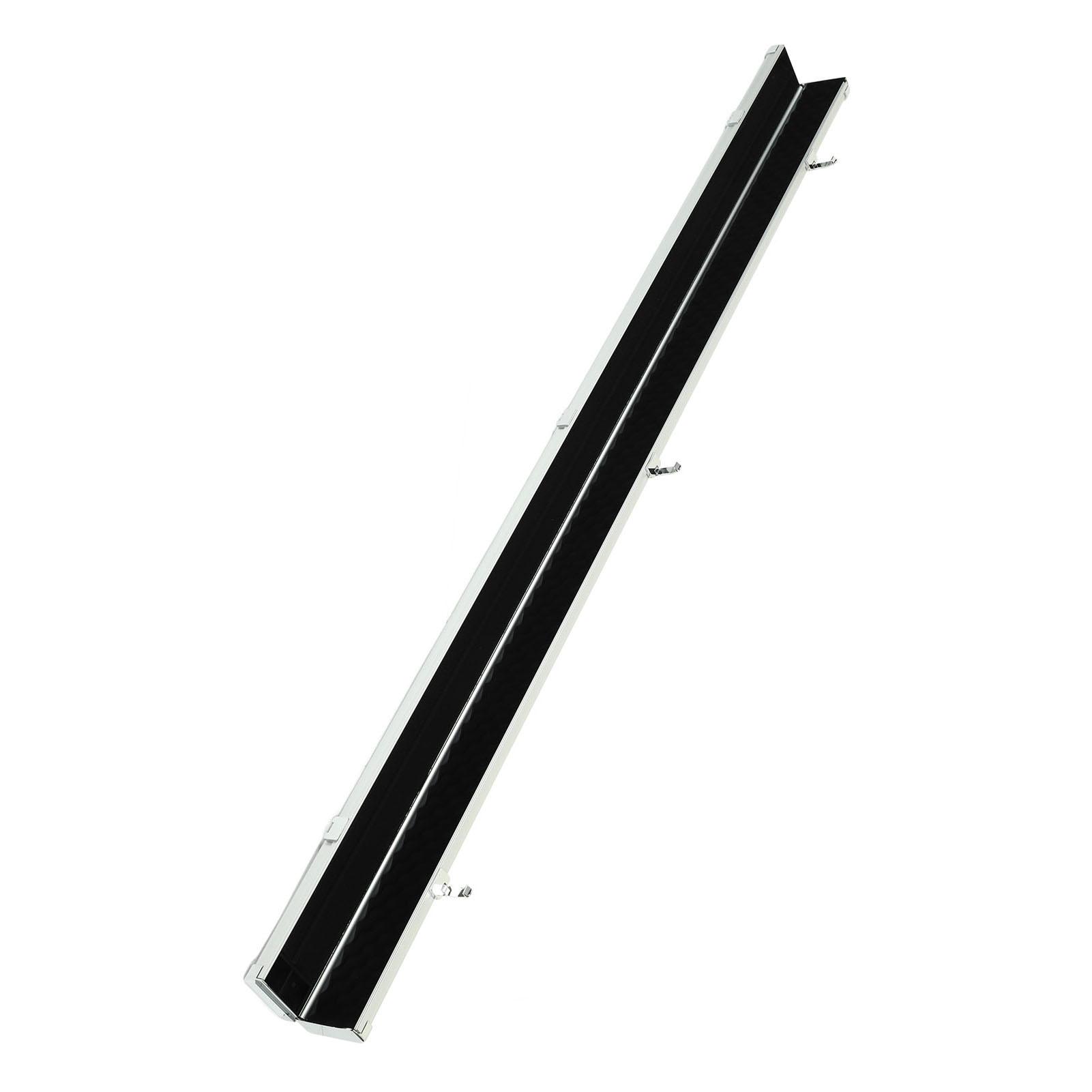 Billiard Cue Hard Case Dual Slot Aluminum Alloy Carrying Case for Snooker English Black 8 Small Head Billiard Cue