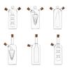 Double-layer Glass Oil Jug 2-in-1 Oil Vinegar Bottle Home Creative Double-mouth Cork Shaped Glass Oil Jug Kitchen Seasoning Tool