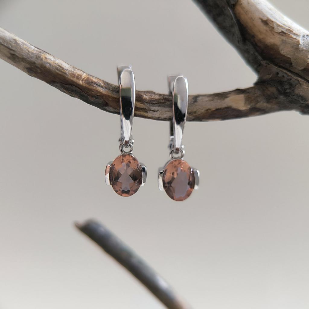 Серебряные серьги с Султанит султанитом 2.344ct (2205500)