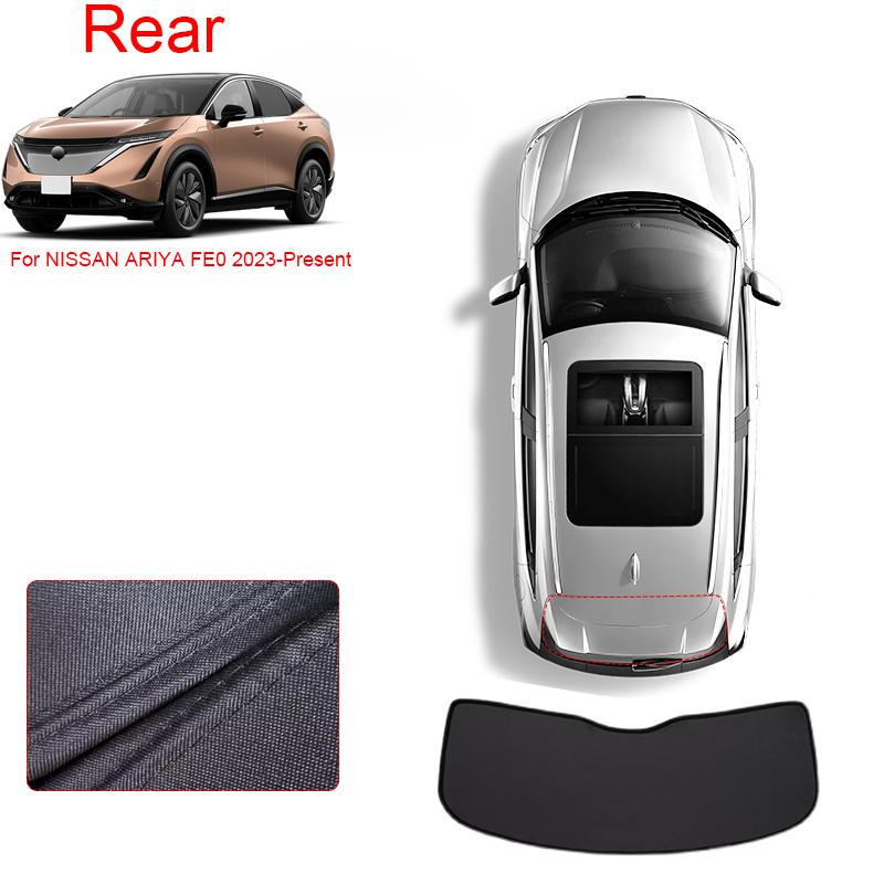 Car Black Window Privacy Sunshade For NISSAN ARIYA FE0 2023-Present Anti-UV Heat Insulation Protect Cover Interior Accessory