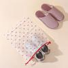 10Pcs Waterproof Drawstring Shoe Storage Bags With Cute Cartoon Prints Perfect For Travel Packing And Home Use