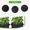 5-Pack Plant Grow Bags 5 Gallon Non Woven Fabric Breathable Garden Potato Mushroom Grow Bags Foldabl